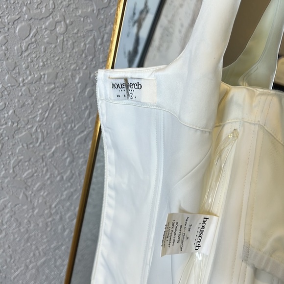 HOUSE OF CB 'Rafa' Ivory Satin Longline Corset NWOT - Picture 9 of 10